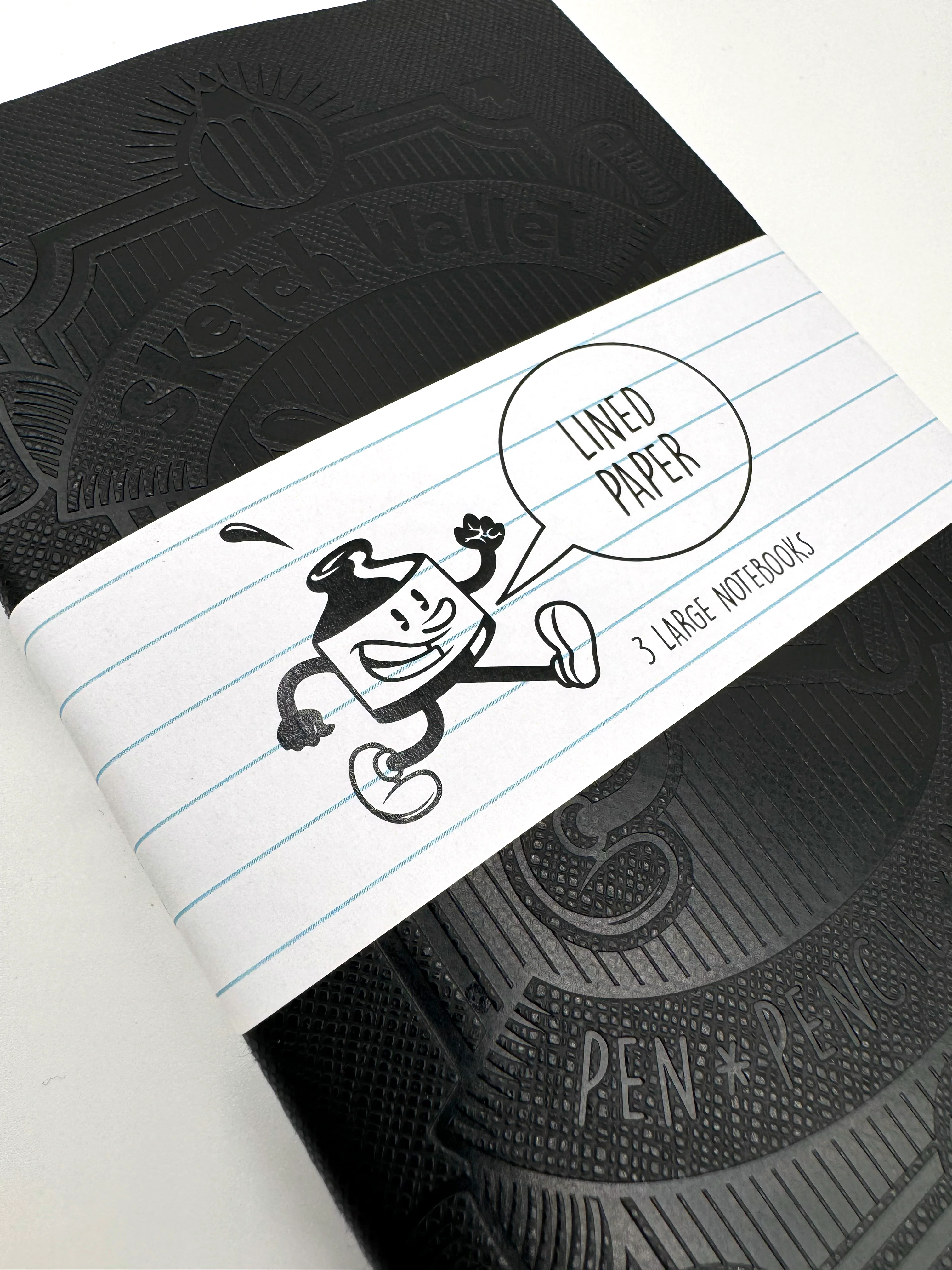 Large Lined Paper Sketchbooks - 3 Pack - Image 3