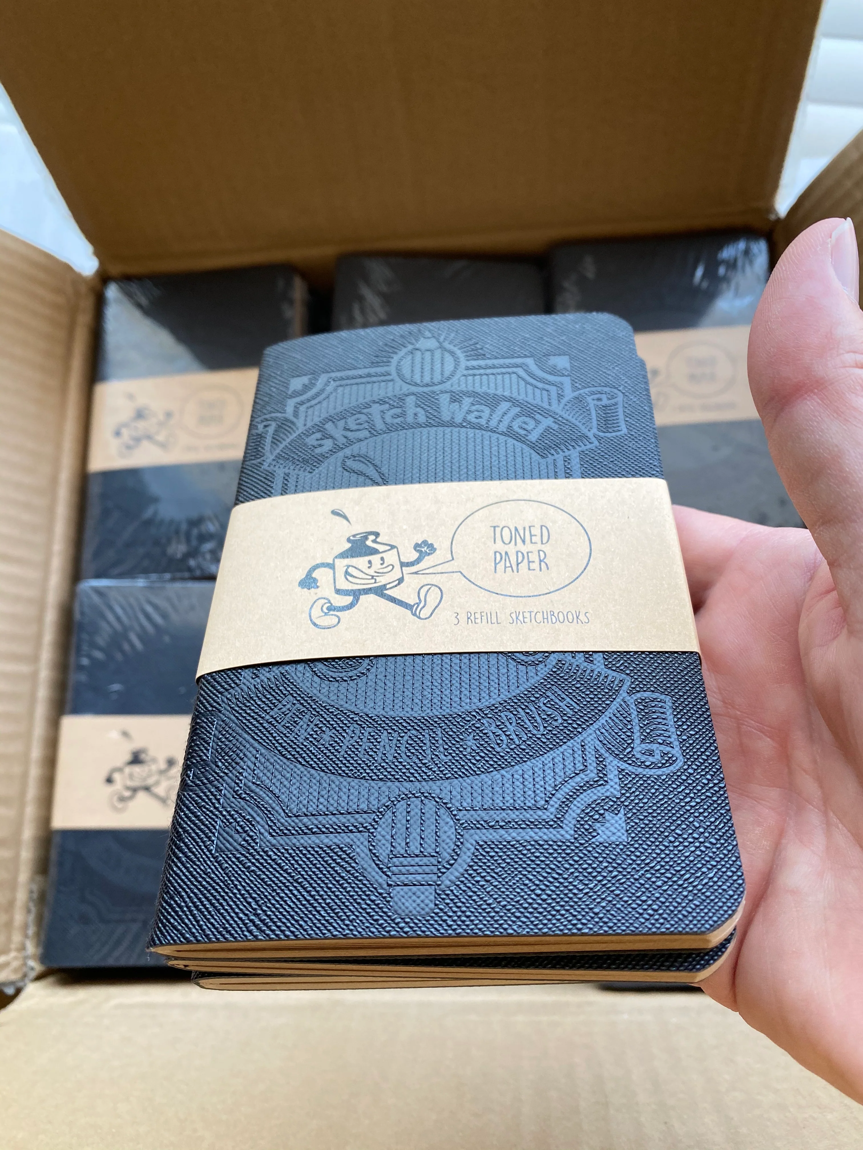 Large Toned Tan Paper Sketchbooks - 3 Pack - Image 3