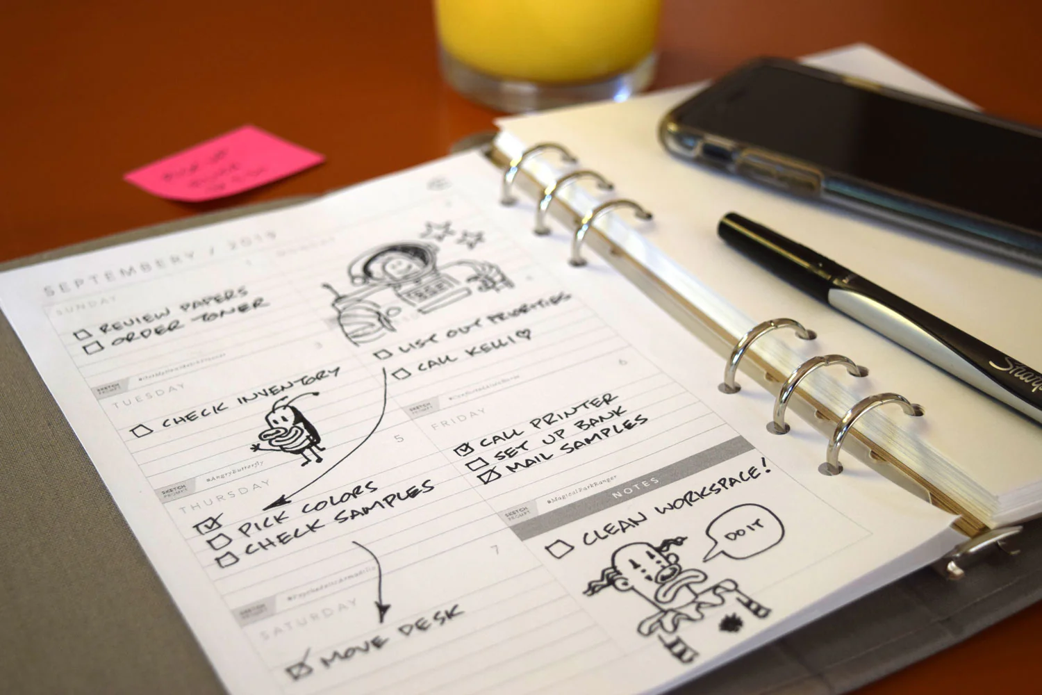 Sketchplanner with calendar and variety pack. - Image 4